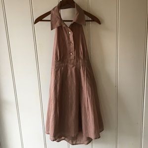 Forever 21 beige halter dress